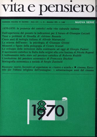 Cento anni di teologia italiana