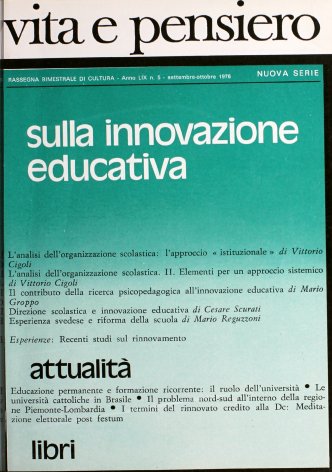 Educazione permanente e formazione ricorrente: il ruolo dell'università