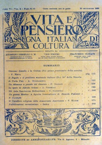 Il papato e il problema nazionale italiano