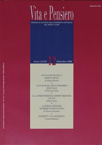 La poesia giovanile di Federico Garcia Lorca. In margine a un centenario