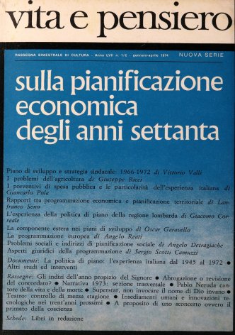 La politica di piano: l'esperienza italiana dal 1945 al 1972