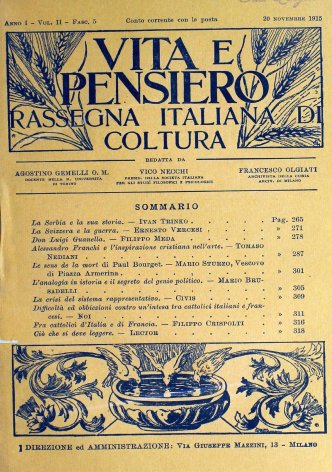 VITA E PENSIERO - 1915 - 11