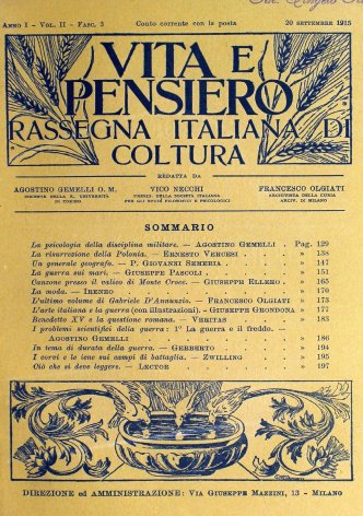 VITA E PENSIERO - 1915 - 9