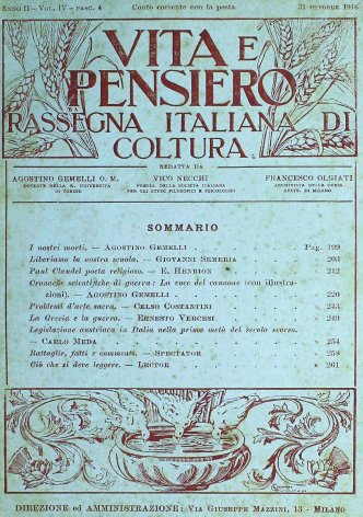 VITA E PENSIERO - 1916 - 10