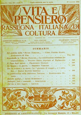 VITA E PENSIERO - 1916 - 5