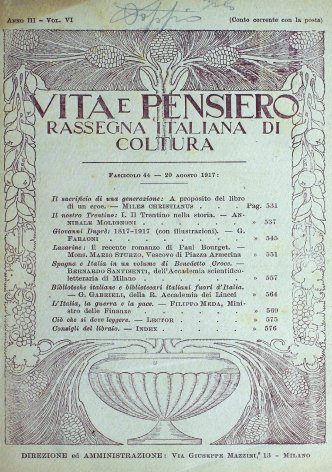 VITA E PENSIERO - 1917 - 8
