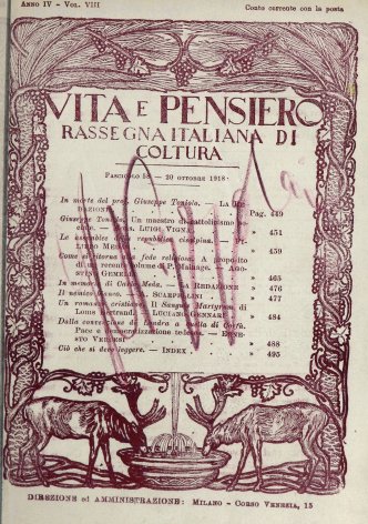 VITA E PENSIERO - 1918 - 10