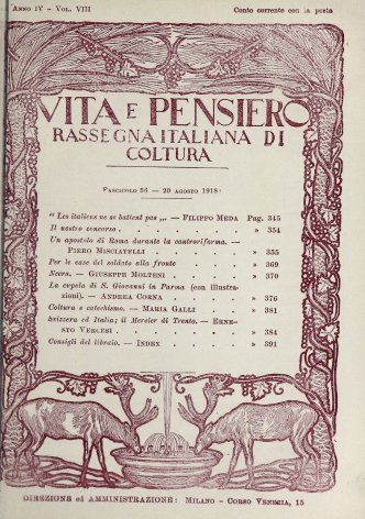 VITA E PENSIERO - 1918 - 8
