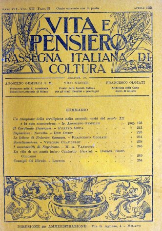 VITA E PENSIERO - 1921 - 4