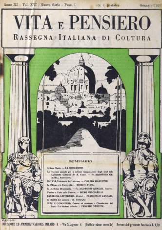 VITA E PENSIERO - 1925 - 1