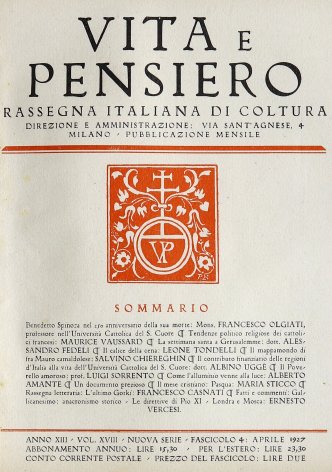 VITA E PENSIERO - 1927 - 4