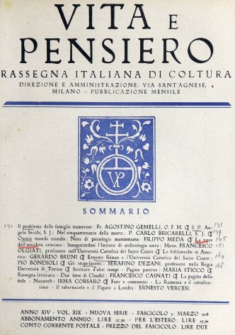VITA E PENSIERO - 1928 - 3
