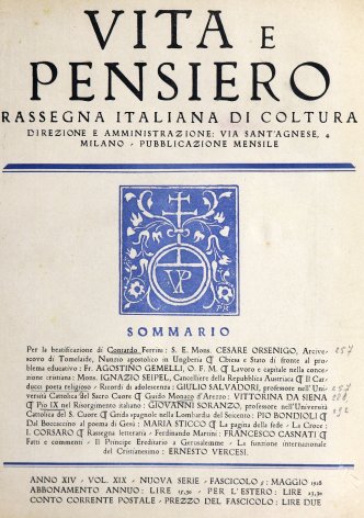 VITA E PENSIERO - 1928 - 5