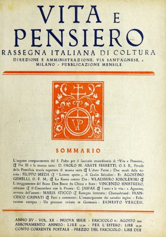 VITA E PENSIERO - 1929 - 8