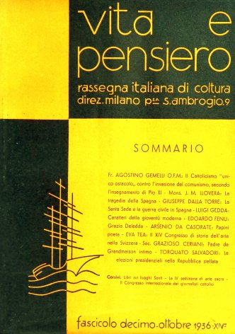 VITA E PENSIERO - 1936 - 10