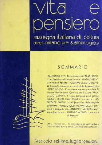 VITA E PENSIERO - 1936 - 7