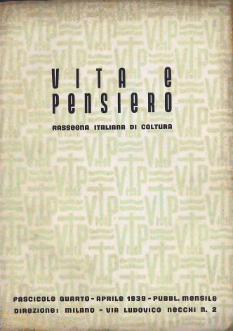 VITA E PENSIERO - 1939 - 4