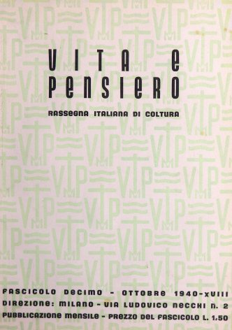 VITA E PENSIERO - 1940 - 10