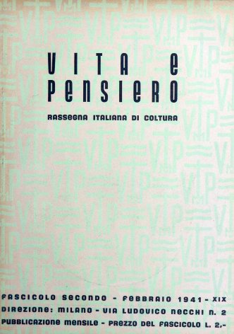 VITA E PENSIERO - 1941 - 2