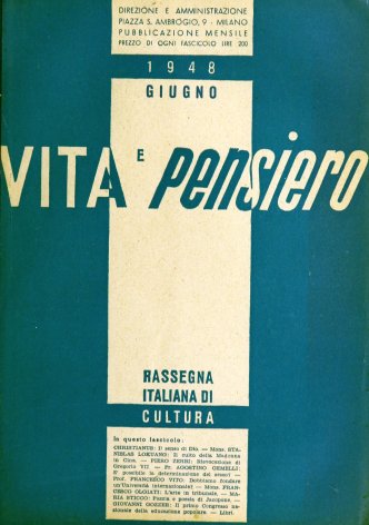 VITA E PENSIERO - 1948 - 6
