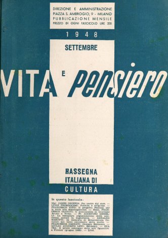 VITA E PENSIERO - 1948 - 9