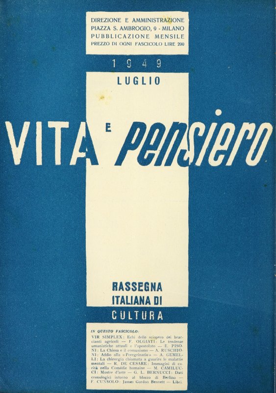 VITA E PENSIERO - 1949 - 7