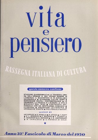 VITA E PENSIERO - 1950 - 3