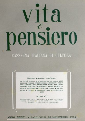VITA E PENSIERO - 1952 - 11