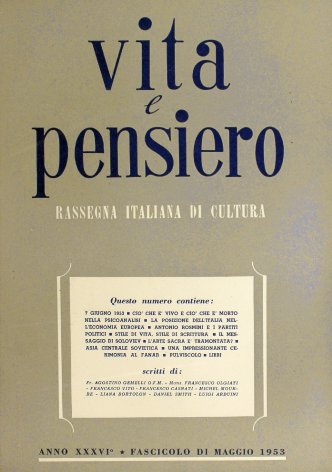 VITA E PENSIERO - 1953 - 5
