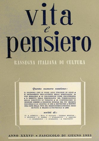 VITA E PENSIERO - 1953 - 6