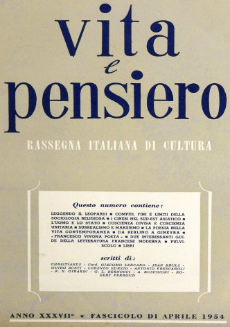 VITA E PENSIERO - 1954 - 4