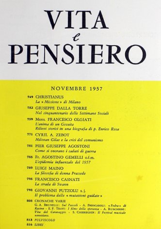 VITA E PENSIERO - 1957 - 11
