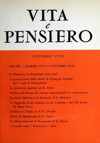 VITA E PENSIERO - 1958 - 10