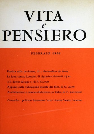 VITA E PENSIERO - 1958 - 2
