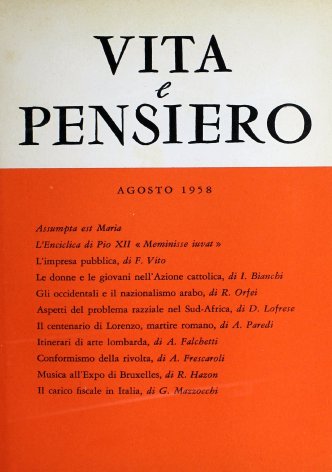 VITA E PENSIERO - 1958 - 8