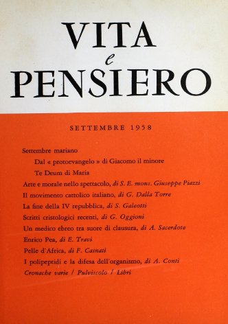 VITA E PENSIERO - 1958 - 9