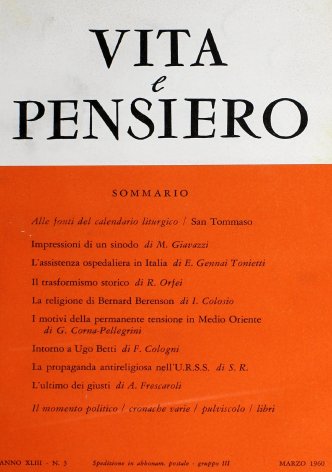 VITA E PENSIERO - 1960 - 3
