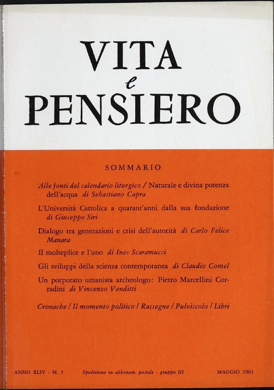 VITA E PENSIERO - 1961 - 5