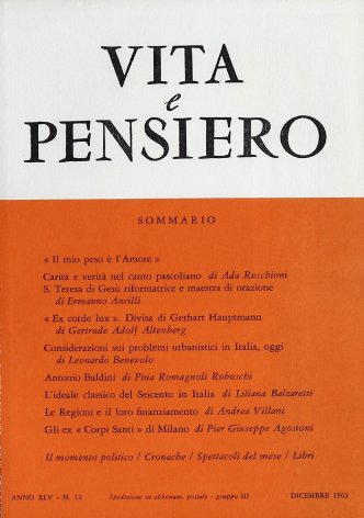 VITA E PENSIERO - 1962 - 12