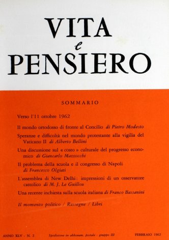 VITA E PENSIERO - 1962 - 2