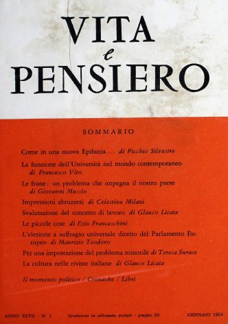 VITA E PENSIERO - 1964 - 1
