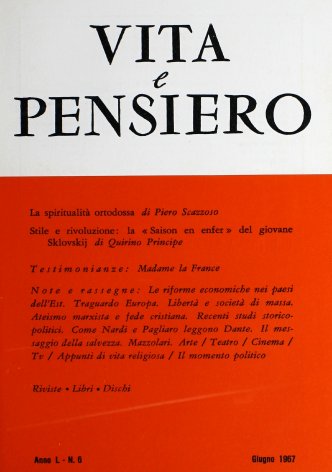 VITA E PENSIERO - 1967 - 6