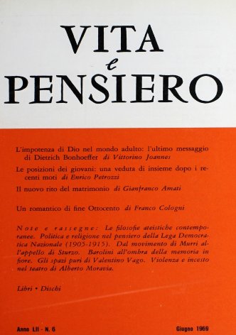 VITA E PENSIERO - 1969 - 6