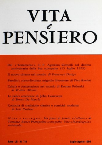 VITA E PENSIERO - 1969 - 7-8