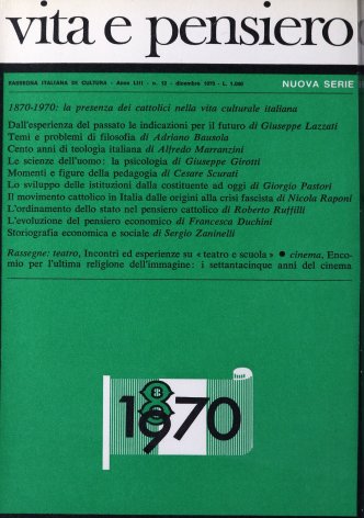 VITA E PENSIERO - 1970 - 12