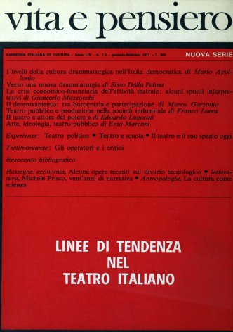 VITA E PENSIERO - 1971 - 1-2