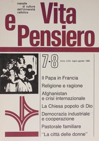 VITA E PENSIERO - 1980 - 7-8