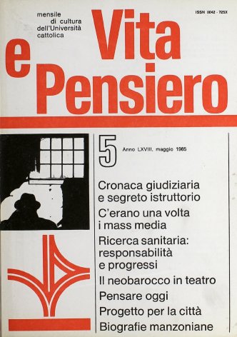 VITA E PENSIERO - 1985 - 5