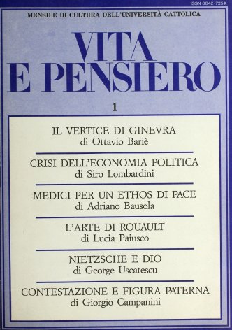 VITA E PENSIERO - 1986 - 1