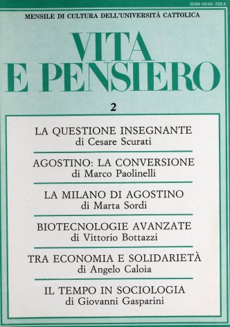 VITA E PENSIERO - 1987 - 2